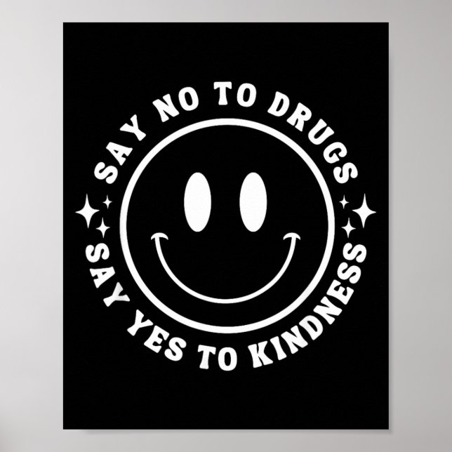 Poster Diga às Drogas Diga à Semana da Fita da Gentileza  (Frente)