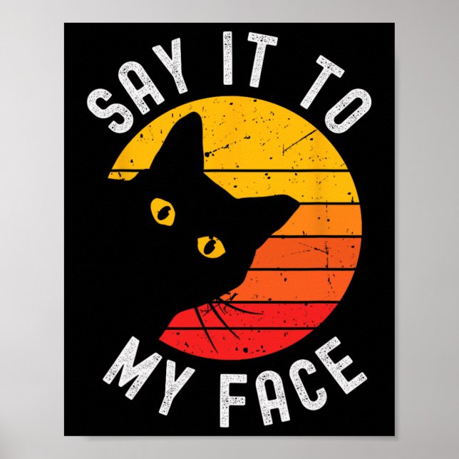 Poster Diga Isso Ao Meu Gato De Rosto Para Kamala (Frente)