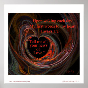 Póster Diga-me toda sua notícia do amor.