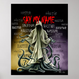 Poster Diga meu nome: Hastur Hastur Hastur
