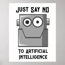 Poster Diga Não à Inteligência Artificial