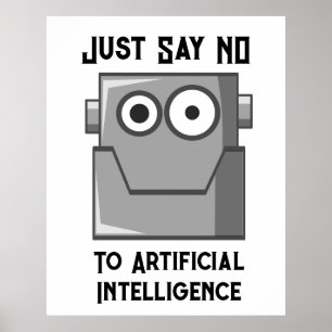 Poster Diga Não à Inteligência Artificial
