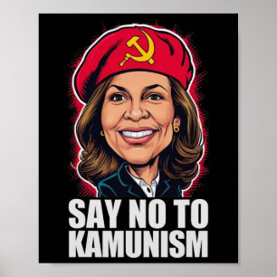 Poster Diga Não Ao Kamunismo Votem Trump Vance 2024 Pol E