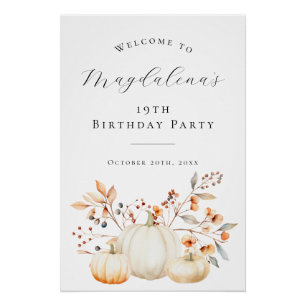 Póster DIGITAL 19º Aniversário Pumpkin Fall deixa bem-vin