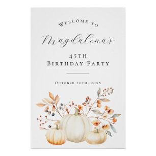 Póster DIGITAL 45º Aniversário Pumpkin Fall deixa bem-vin