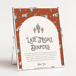 Poster Digital 8x10 Western Night Sign