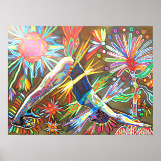 Póster digital adho mukha svanasana 2010