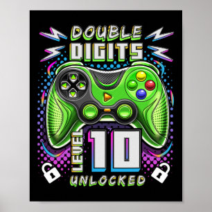 Poster Dígitos Duplos Nível 10 Vídeo Desbloqueado Jogo 10