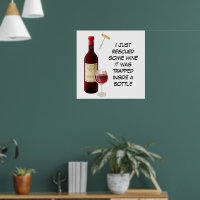 Diluição da garrafa de vinho e do vidro