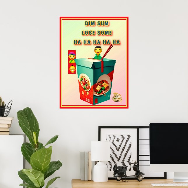 POSTER DIM SUM PERDE ALGUMAS (Escritório em casa)
