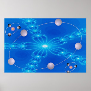 Poster Dimensão fluorescente dos braços