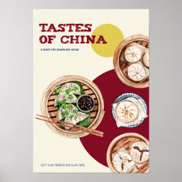 Poster Dimsum Watercolor business