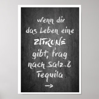 POSTER DIN A4 "Zitrona - Tequila"