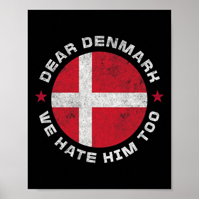 Poster Dinamarca Querido Groenlândia Nós O Odiamos À Groe (Frente)