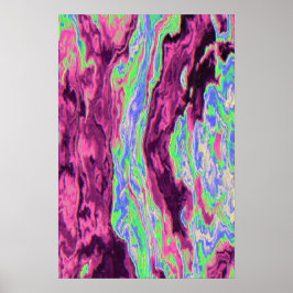 Poster Dinâmica de Fluido Líquido Pintura Contemporânea