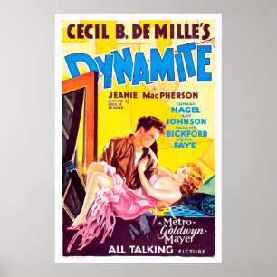 Poster Dinamite, Cecil B. DeMille - filme do clássico do