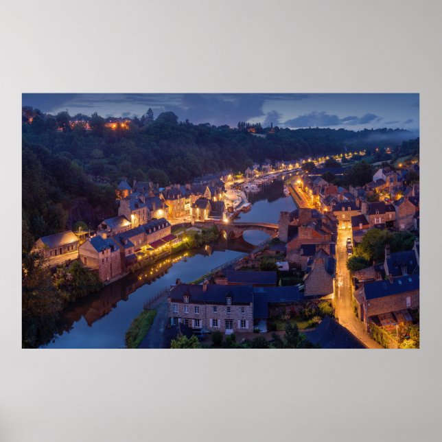 Poster Dinan, Bretanha, França (Frente)