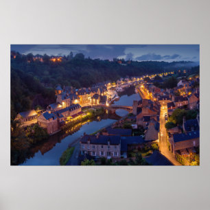 Poster Dinan, Brittany, France