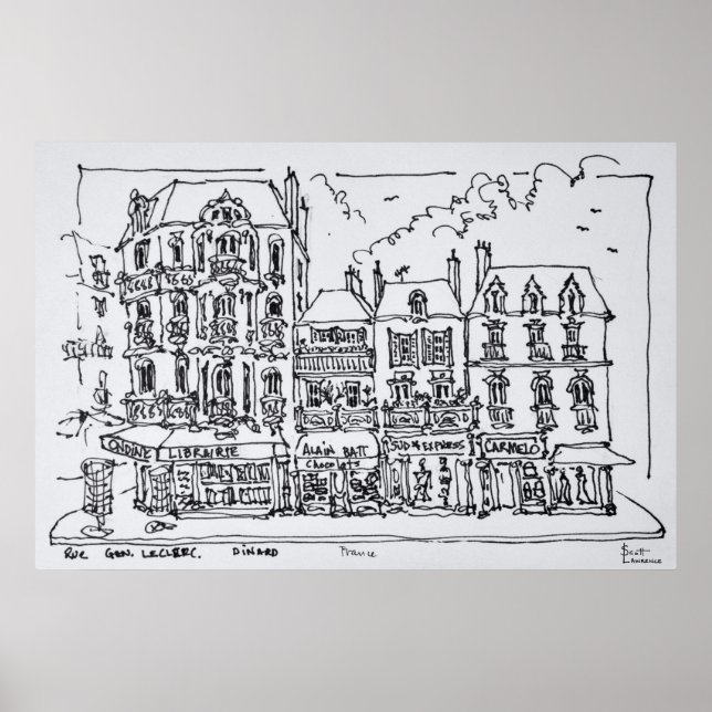 Póster Dinard, Norte Brittany, França (Frente)