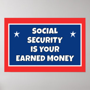 Poster Dinheiro Ganhado Pela Segurança Social