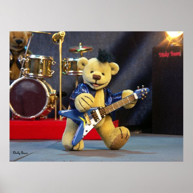 Poster Dinky Bears Guitarist (Frente)