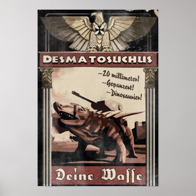 Poster Dino D-Day: Desmatosuchus (Frente)