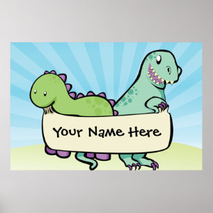 Poster Dino personalizado