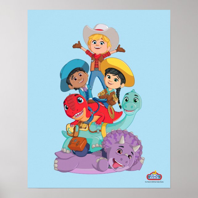 Poster Dino Ranch Friends (Frente)
