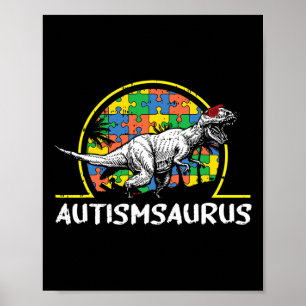 Poster Dino-saur Autismo Oferece Presentes Para Crianças