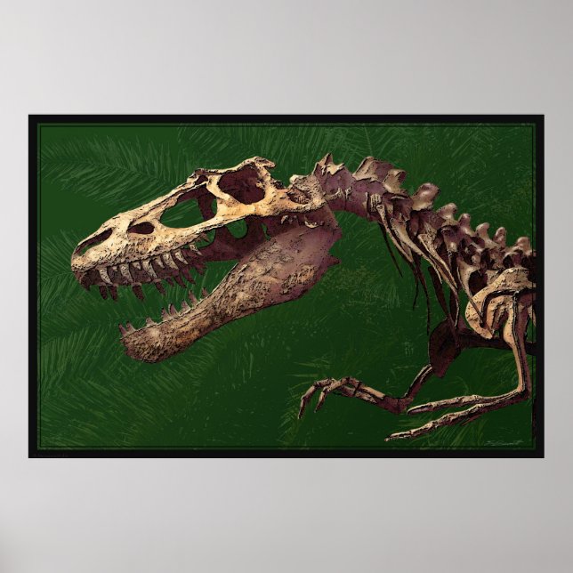 Poster Dino T Rex - 60x40 - outros tamanhos dispon (Frente)
