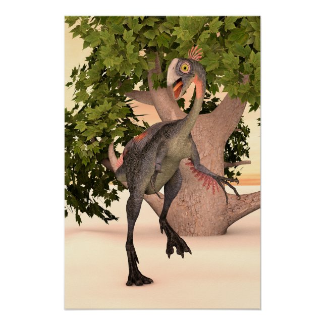Póster Dinosaur Gigantoraptor (Frente)
