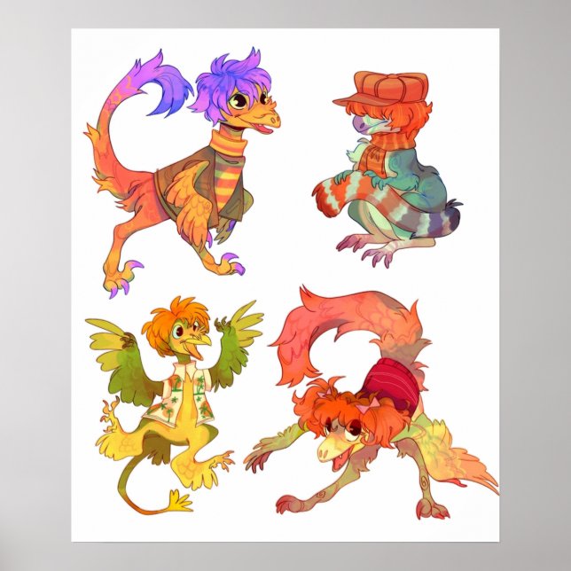 Poster Dinossaur Fraggle Rock (Frente)