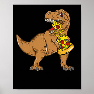 Poster Dinossaur Pizza Fatia Lover