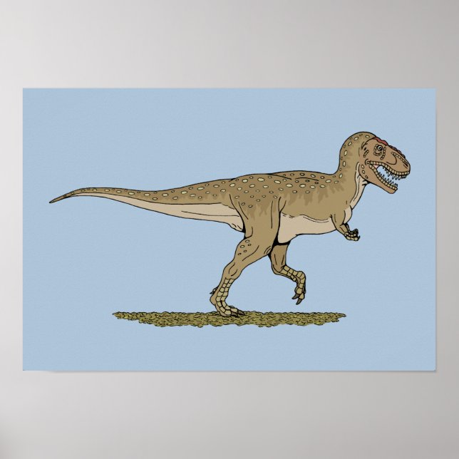 Póster Dinossauro Cretáceo Tyrannosaurus rex (Frente)