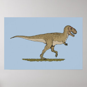Póster Dinossauro Cretáceo Tyrannosaurus rex