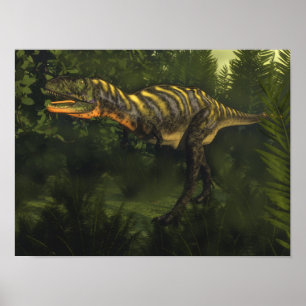 Póster Dinossauro do Aucasaurus - 3D rendem