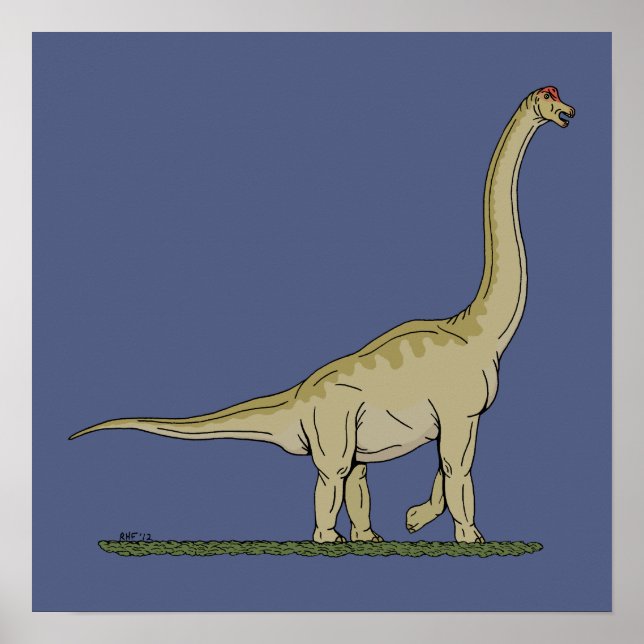 Poster Dinossauro Jurássico Brachiossauro (Frente)