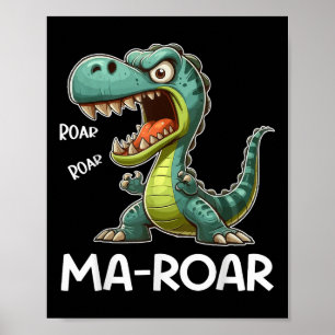Poster Dinossauro mãe Engraçado Mãe Cita Homens Mulheres