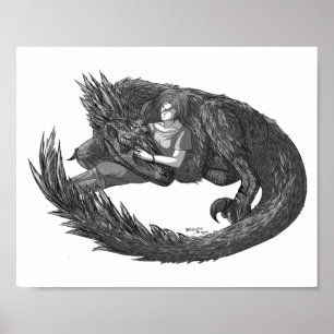 Poster Dinossauro Sonolento 