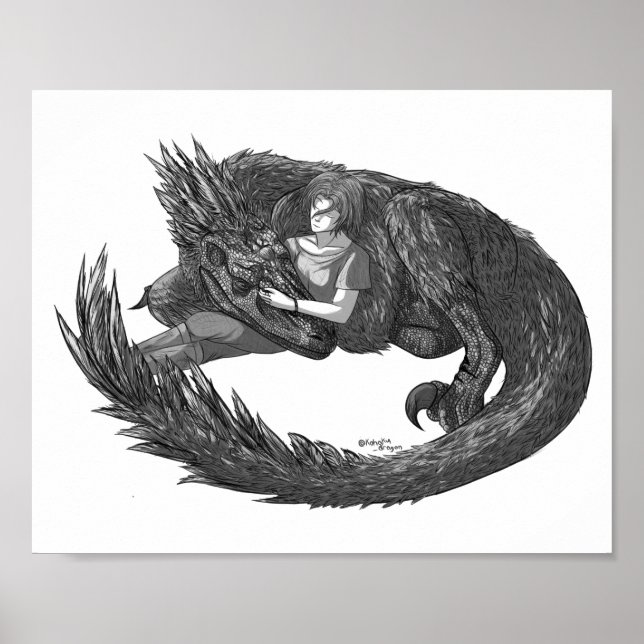 Poster Dinossauro Sonolento (Frente)