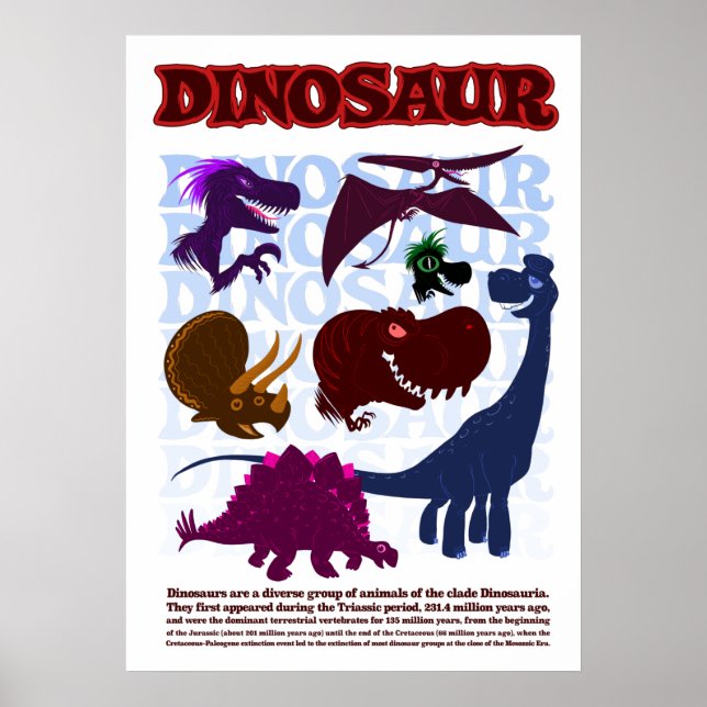 Poster Dinossauros (Frente)