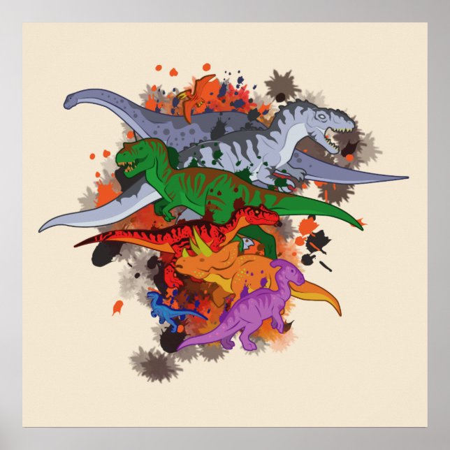 Poster Dinossauros (Frente)