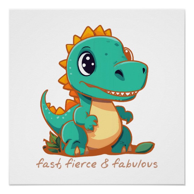 Póster Dinossauros Ferozes (Frente)