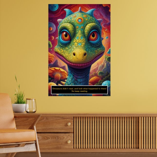 Poster Dinossauros no Espaço: Coleção de Pôsteres de Aven (Sala de Estar 2)