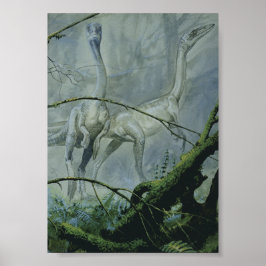 Poster Dinossauros Vintage, Megapnosaurus também conhecid