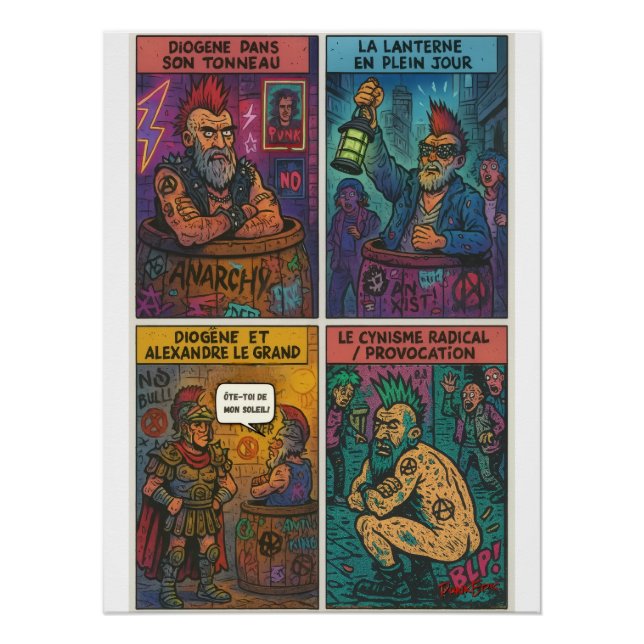 Póster Diogène Punk (Frente)