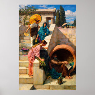 Poster Diogenes por John William Waterhouse