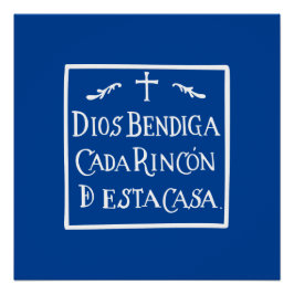 Póster Dios bendiga cada rincon
