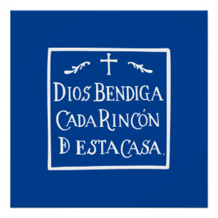 Póster Dios bendiga cada rincon