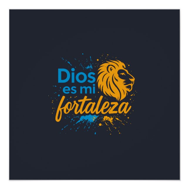 Póster Dios es mi fortaleza  (Frente)